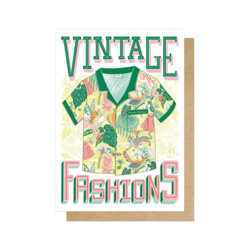 Vintage fashions card by Jaqueline Colley