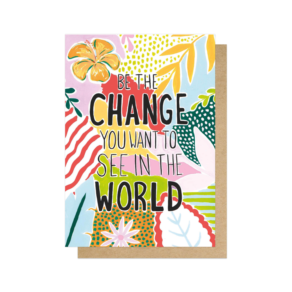 Be The Change card by EEP