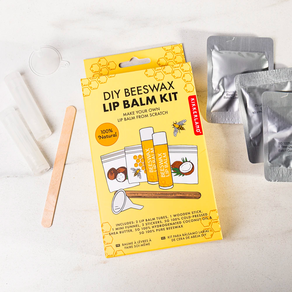 diy beeswax lip balm kit by kikkerland