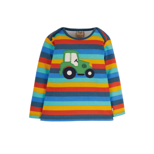 bobby applique top tractor by Frugi