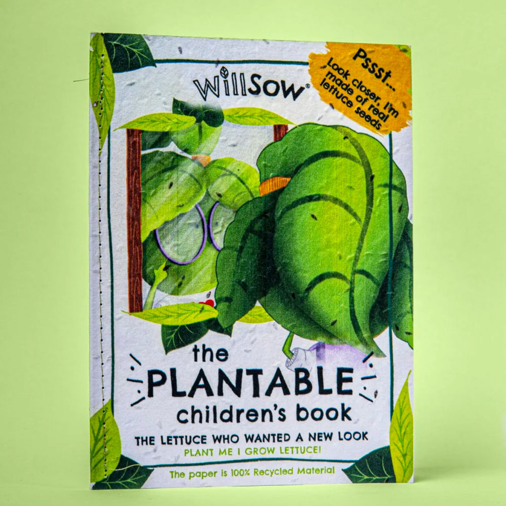 plantable children book lettuce by willsow
