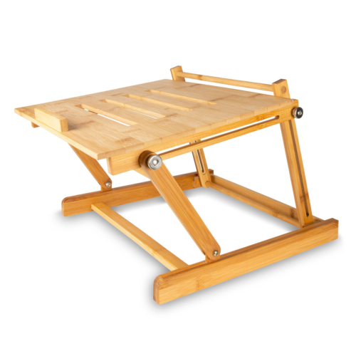 bamboo laptop stand by kikkerland design