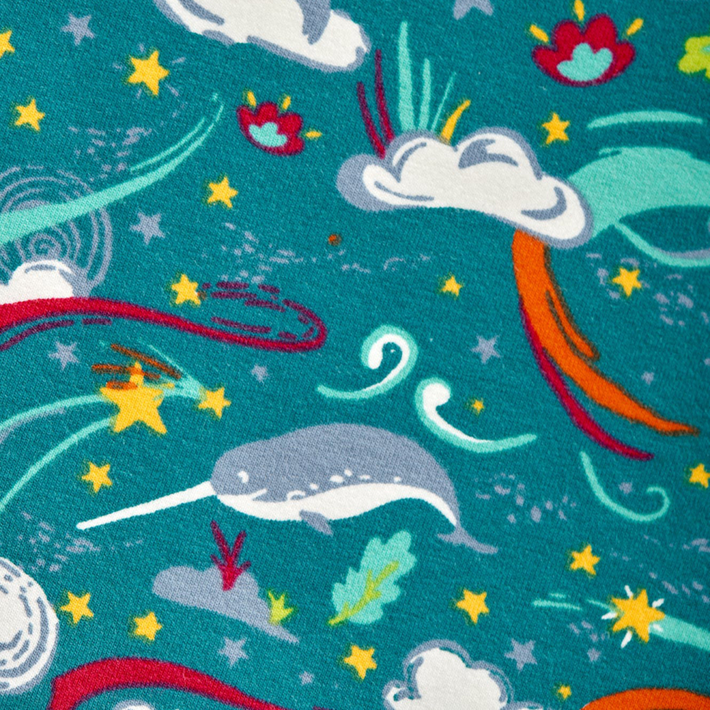 cosmic wave material zoom by Frugi