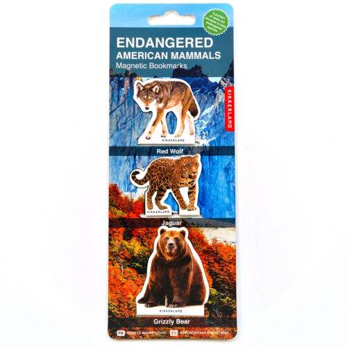 endangered american mammals bookmarks by Kikkerland