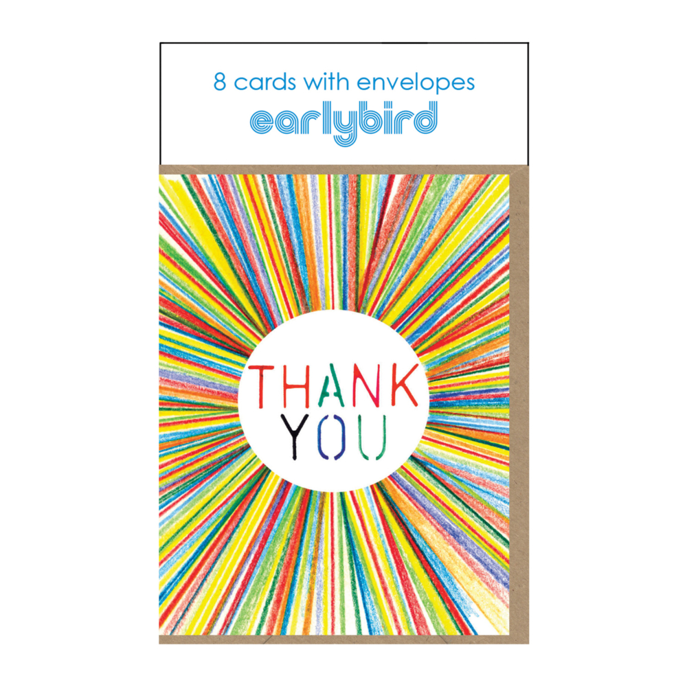 pack of 8 cards sun by early bird