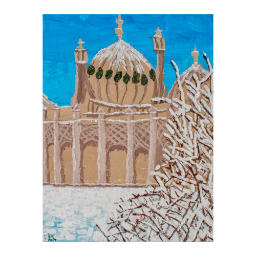 Brighton Snowy Pavillion card by Aida