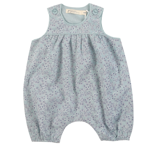 baby playsuit blossom Turquoise by Pigeon Organics
