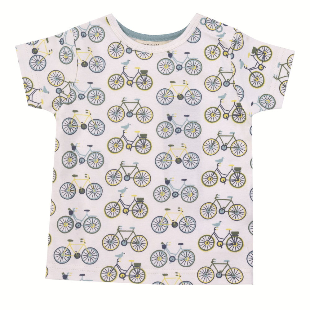 Short sleeve T-shirt bicycles by Pigeon Organics SS22