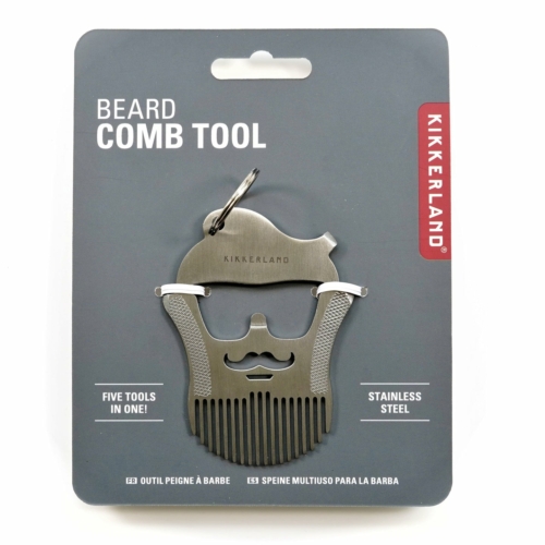 beard comb tool by kikkerland