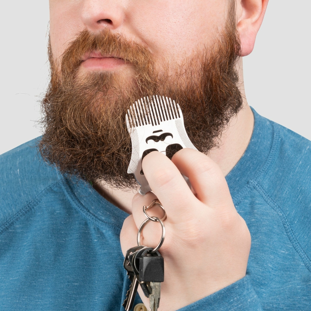 beard comb tool by kikkerland