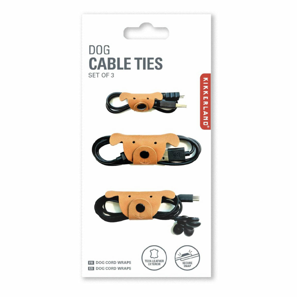 dog cable ties x 3 by kikkerland