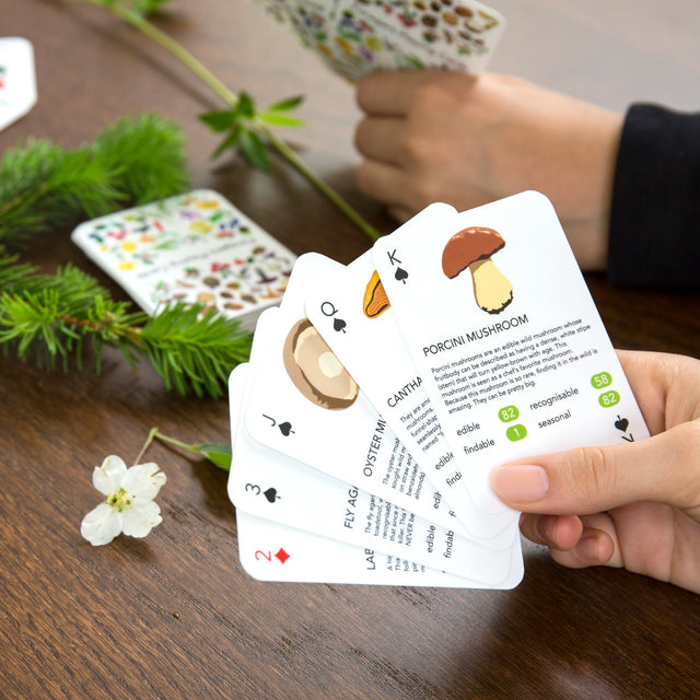 playing cards foragers by kikkerland