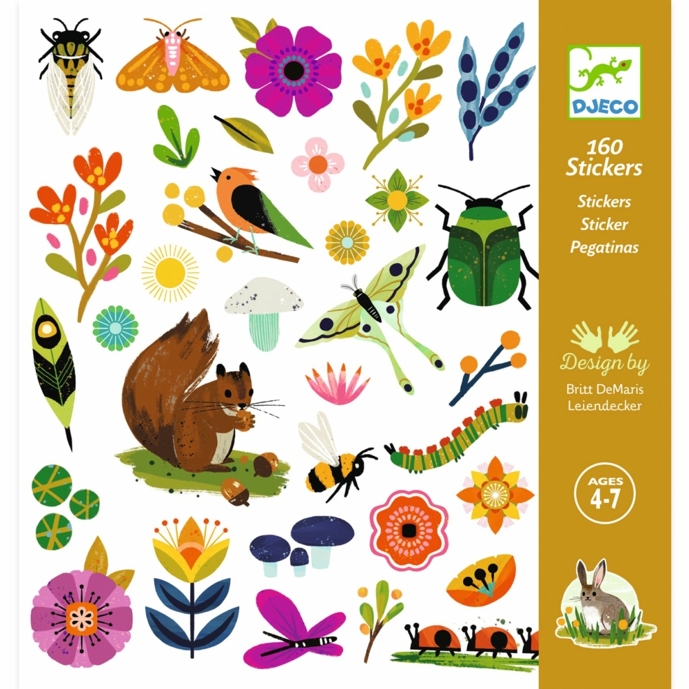 paper stickers garden by Djeco