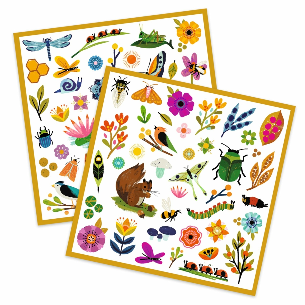 paper stickers garden by djeco