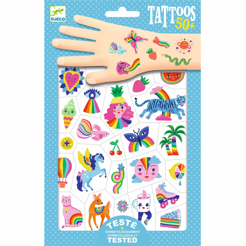 tattoos rainbow by djeco