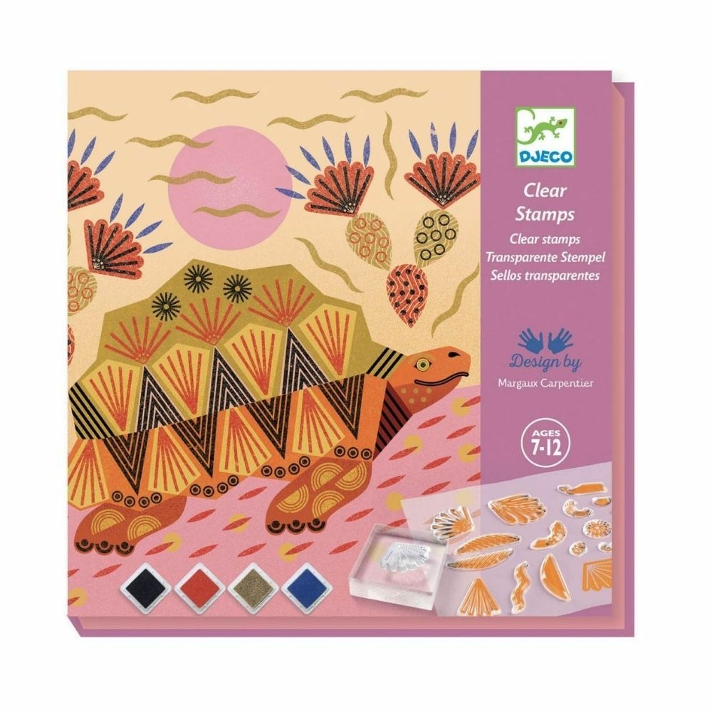 clear stamps patterns and animals by Djeco