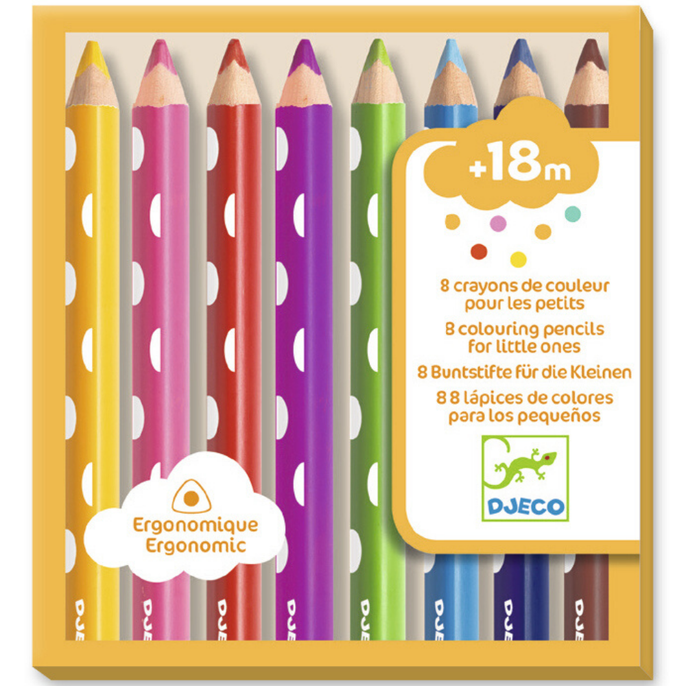ergonomic colouring pencils for little ones by Djeco