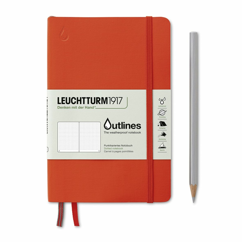outlines the weatherproof notebook signal orange by Leuchtturm1917