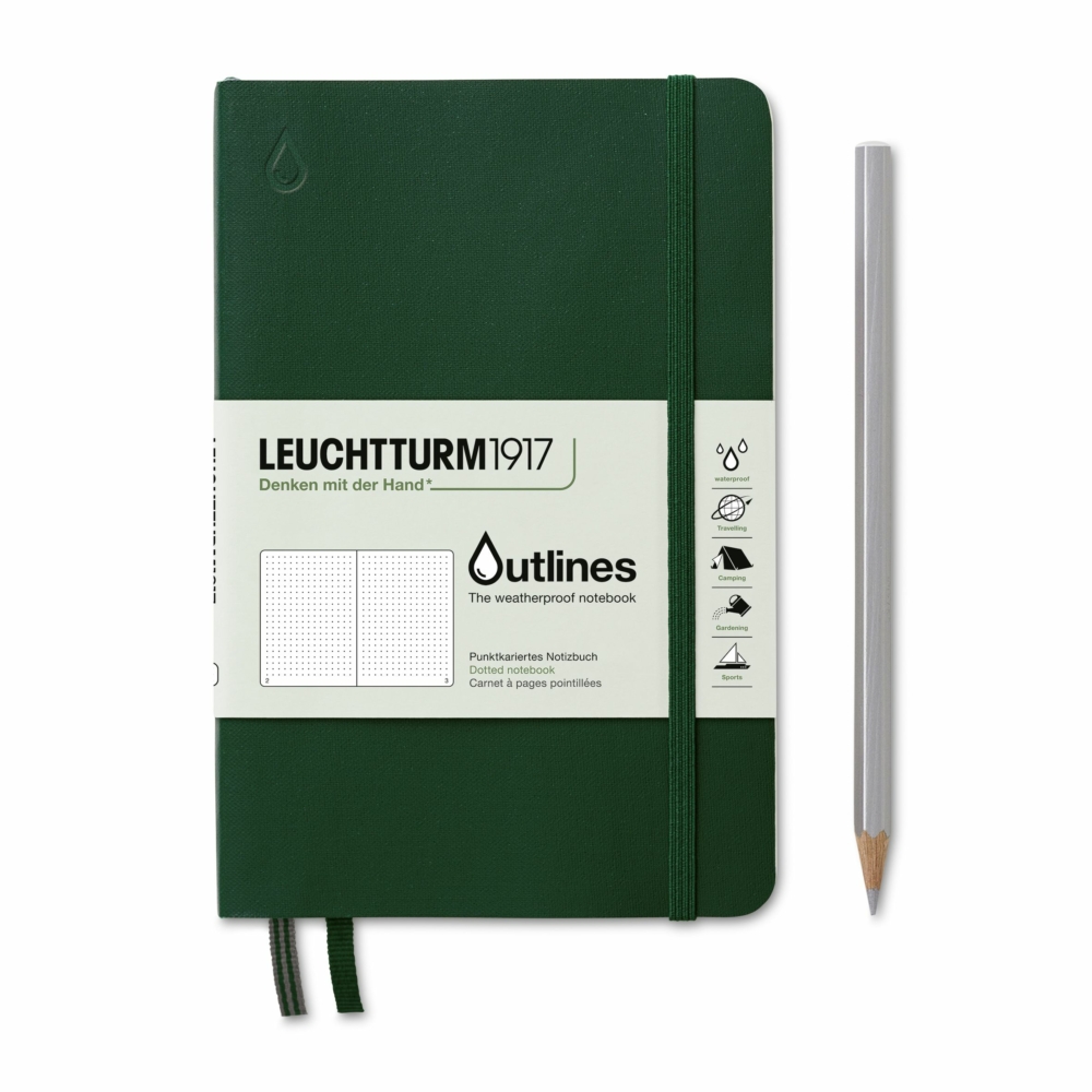 outlines the weatherproof notebook walden green by LEuchtturm1917