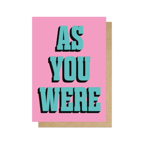 as you were card by EEP