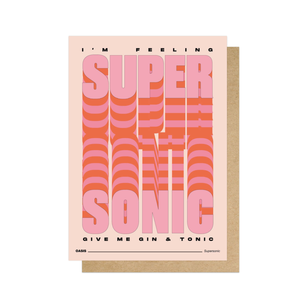 super sonic gin and tonic card by EEP