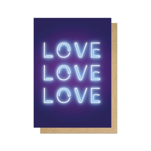 Love neon card by EEP