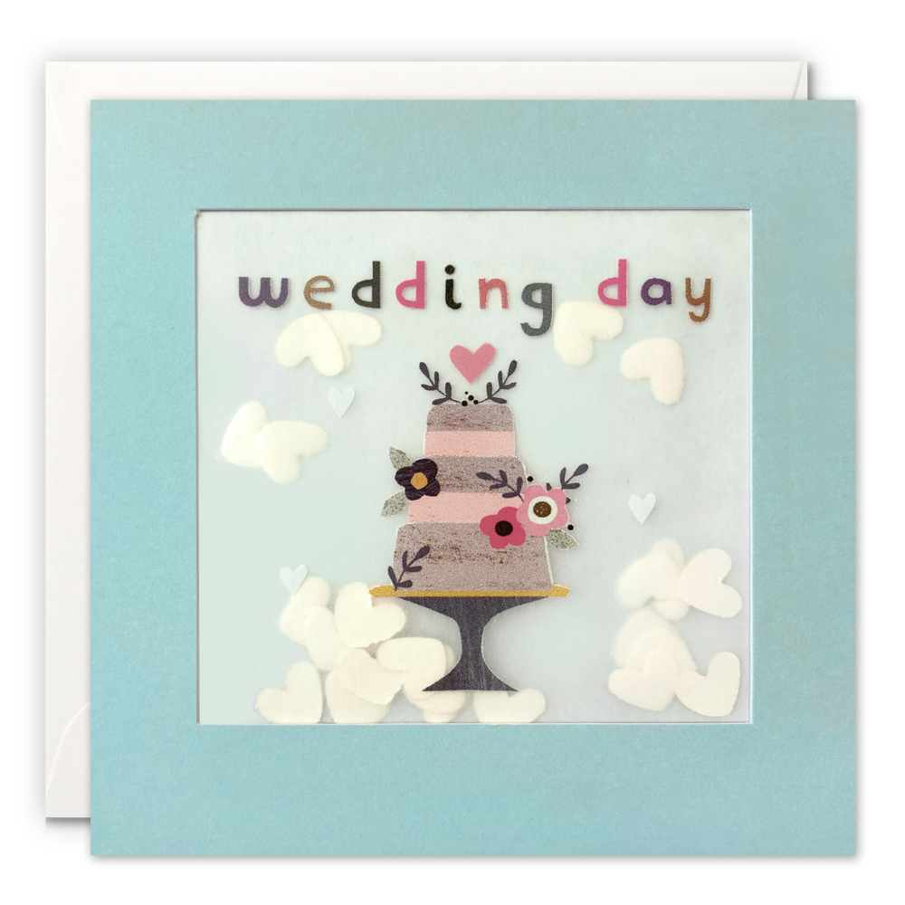 shakies wedding day card cake by James Ellis