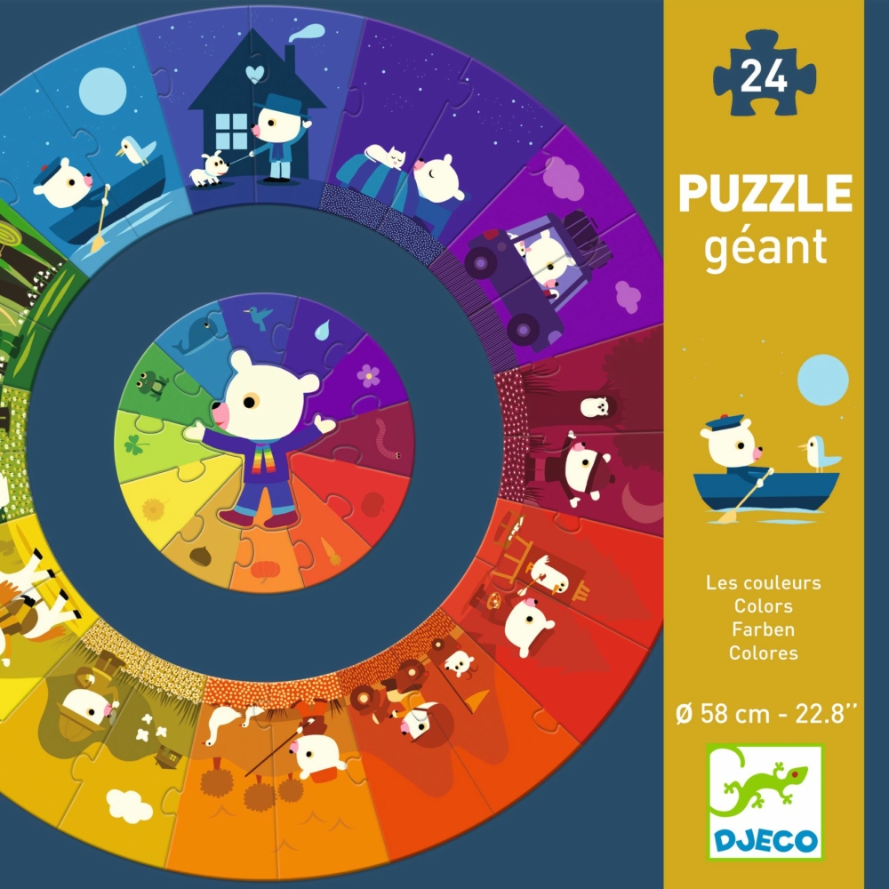 giant puzzle colours by Djeco