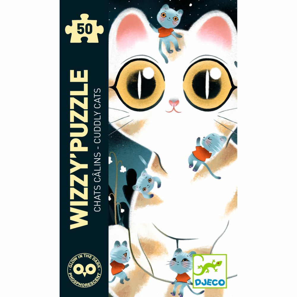 Wizzy puzzle cuddly cats 50 pieces by Djeco