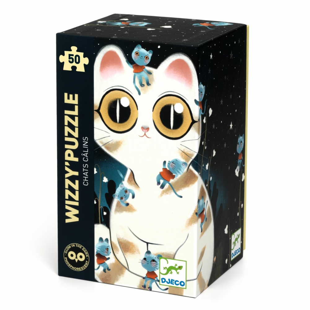 Wizzy puzzle cuddly cats 50 pieces by Djeco