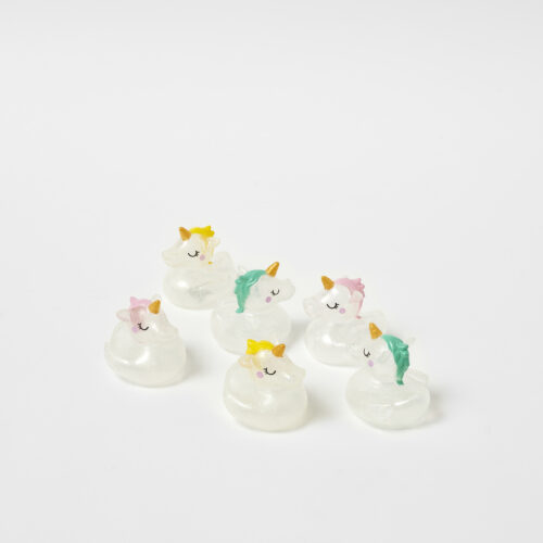 set of 6 unicorn bath squirters by sunnylife