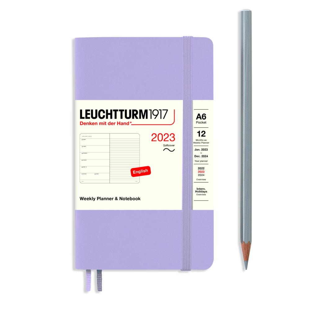 pocket softcover weekly planner and notebook lilac by Leuchtturm1917