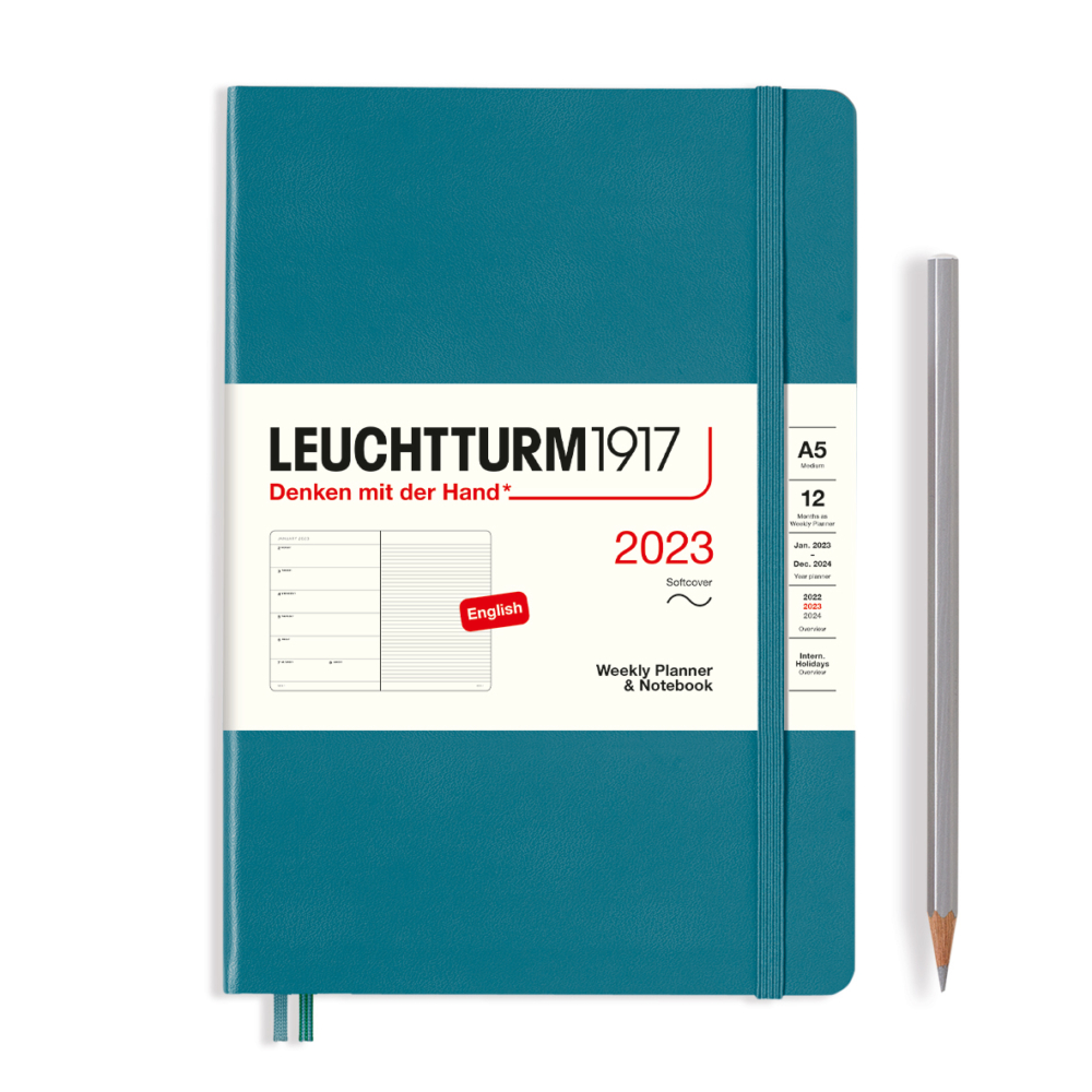 softcover medium weekly planner and notebook ocean by Leuchtturm1917