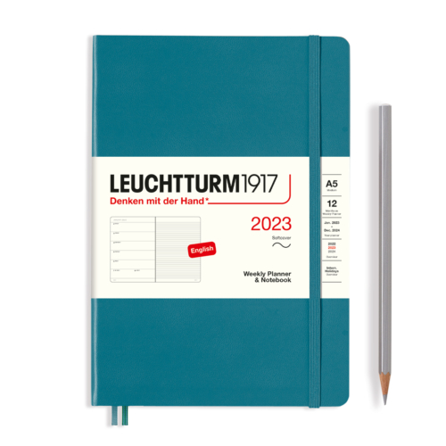 softcover medium weekly planner and notebook ocean by Leuchtturm1917