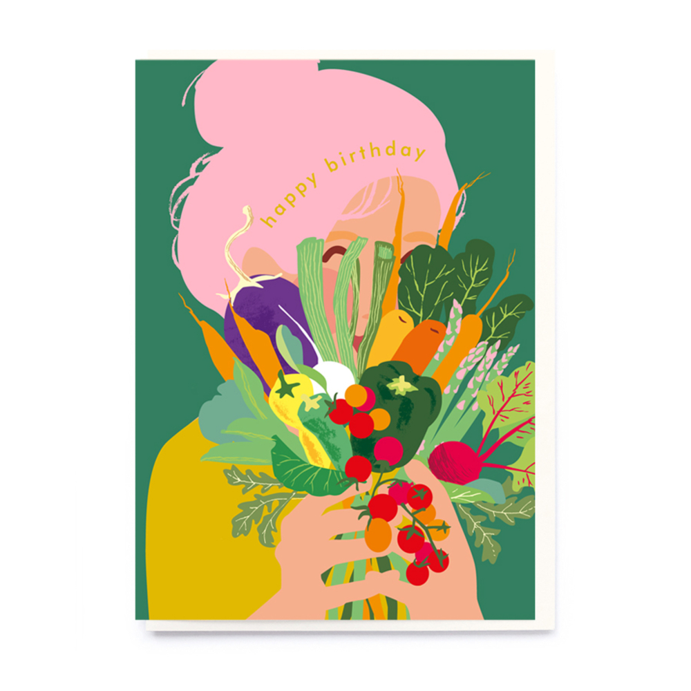 veg bouquet card by noi publishing