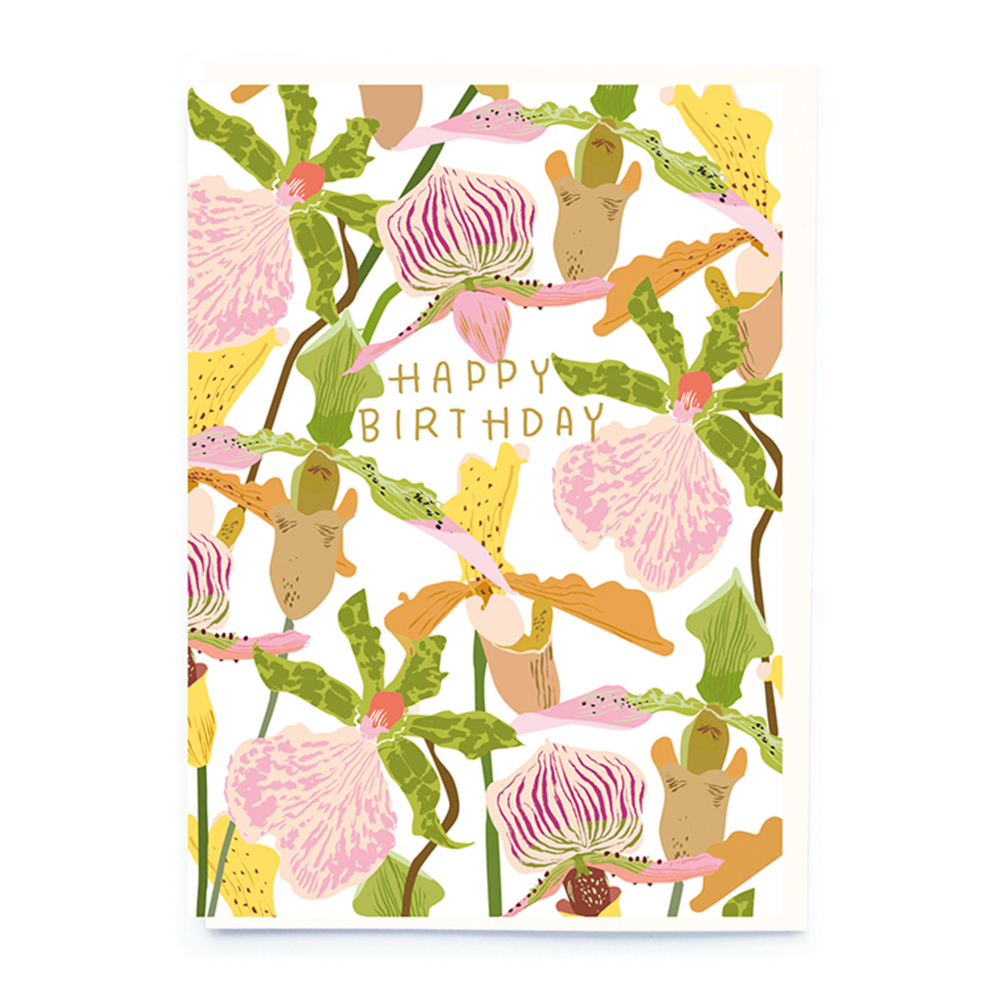 orchids card by noi Publishing