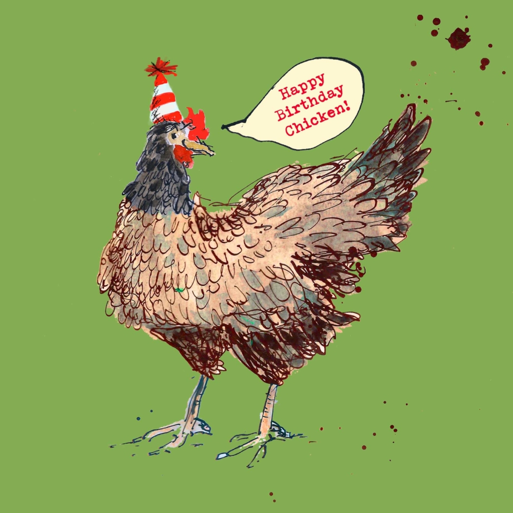 Happy Birthday Chicken  card