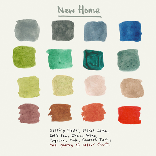 new home card by poet and painter