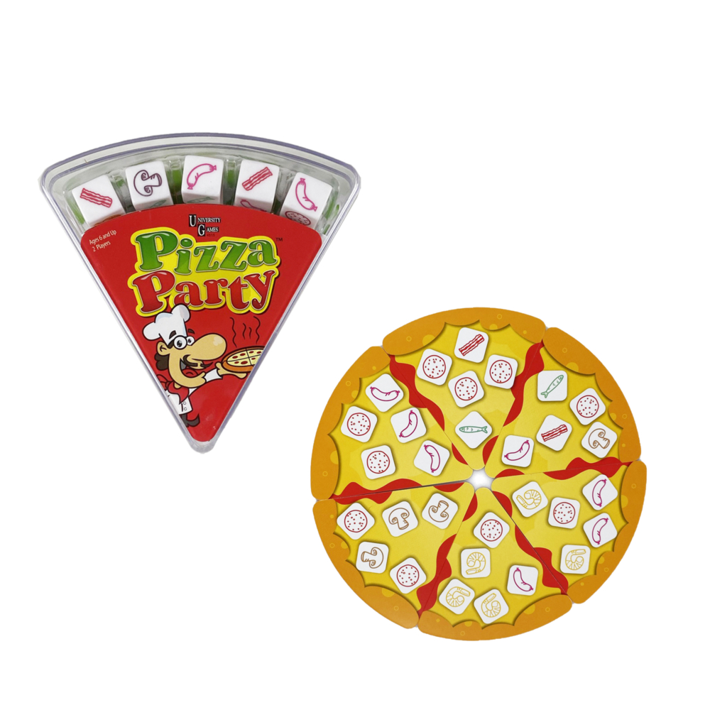 pizza party dice game by university games