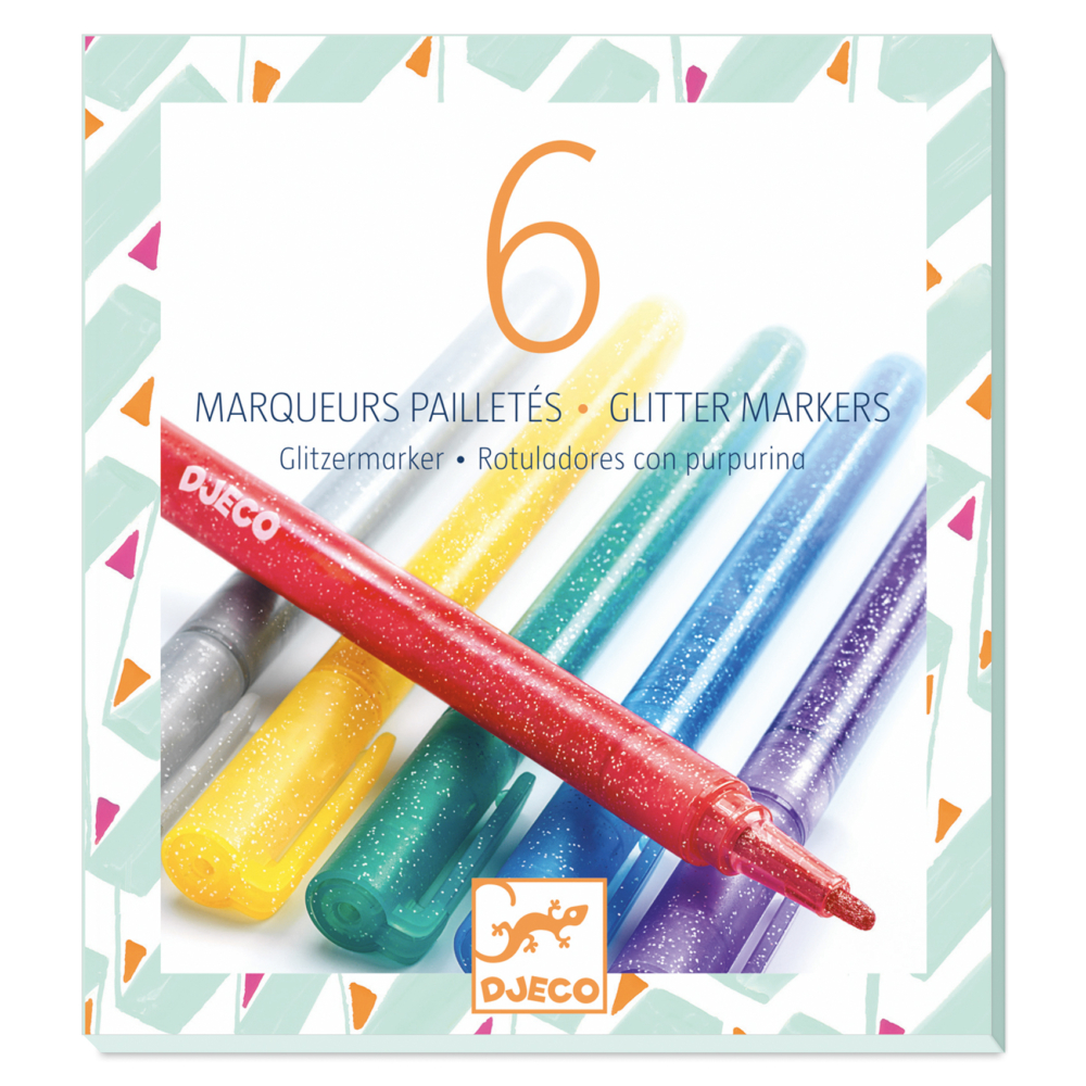 glitter markers classic by Djeco