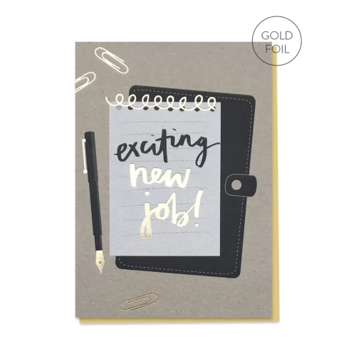 exciting new job card by stormy knight