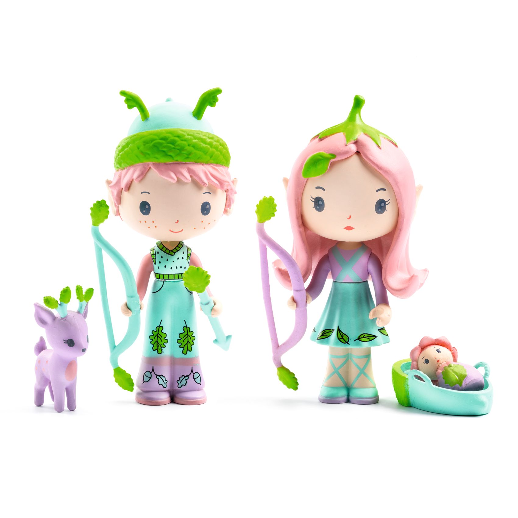 Lily & Sylvestre Tinyly figurines by Djeco