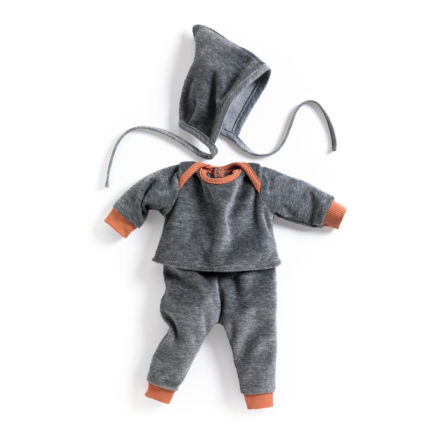 Pearl Grey Outfit for Baby Doll Poméa by Djeco