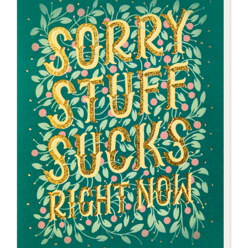 sorry stuff sucks right now card by stormy knight
