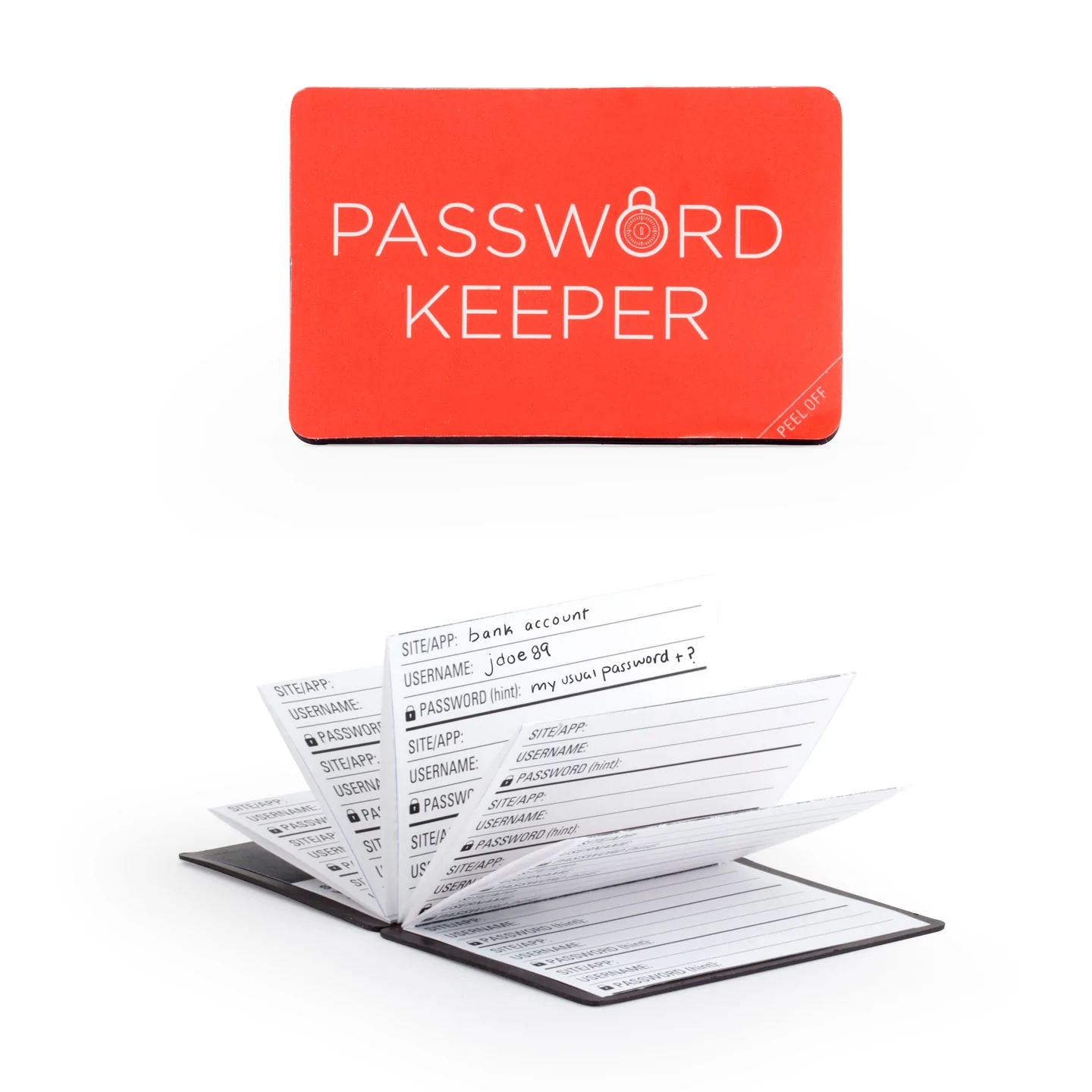 password keeper book by Kikkerland