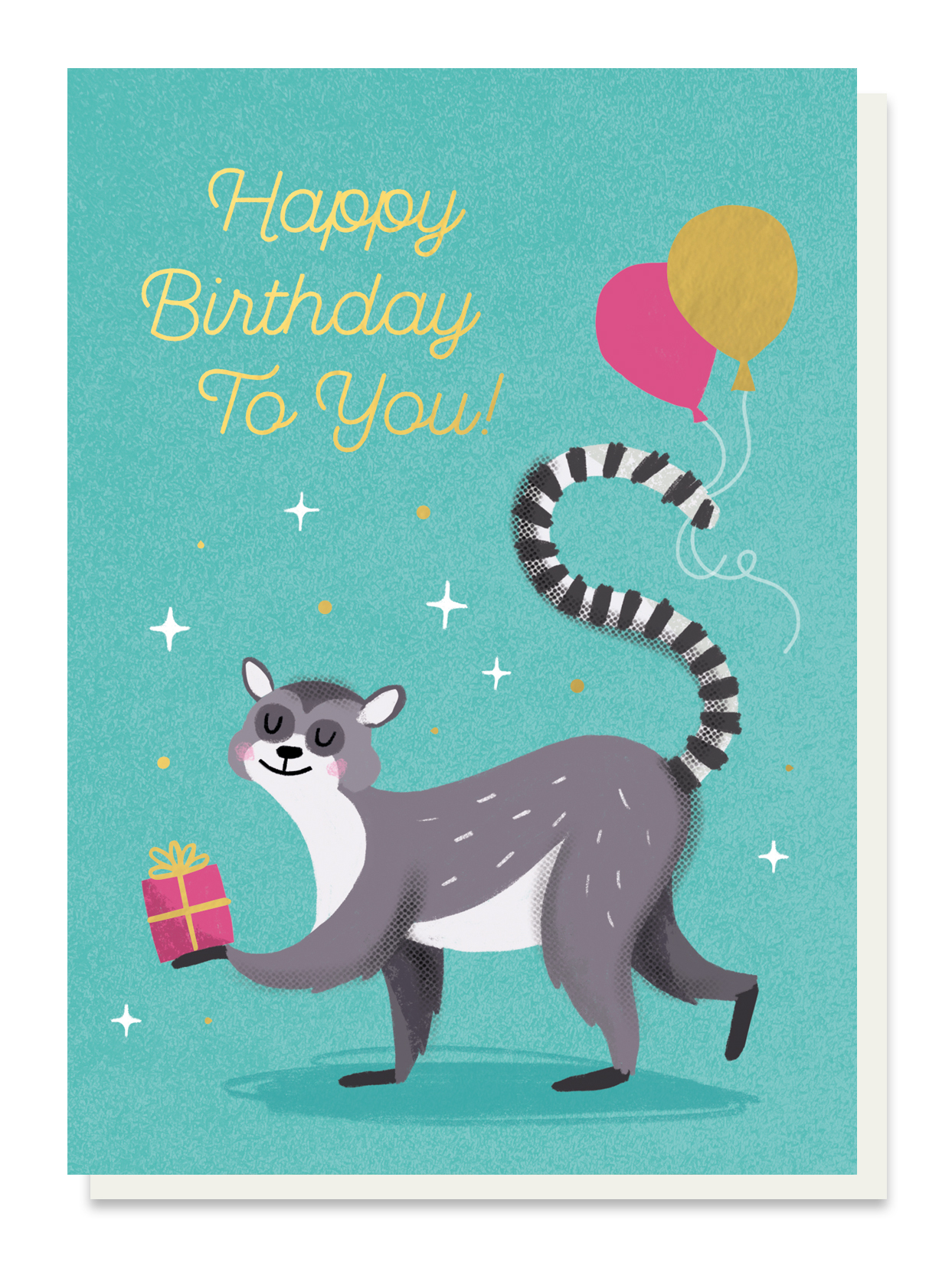 Birthday LEmur card by stormy knight
