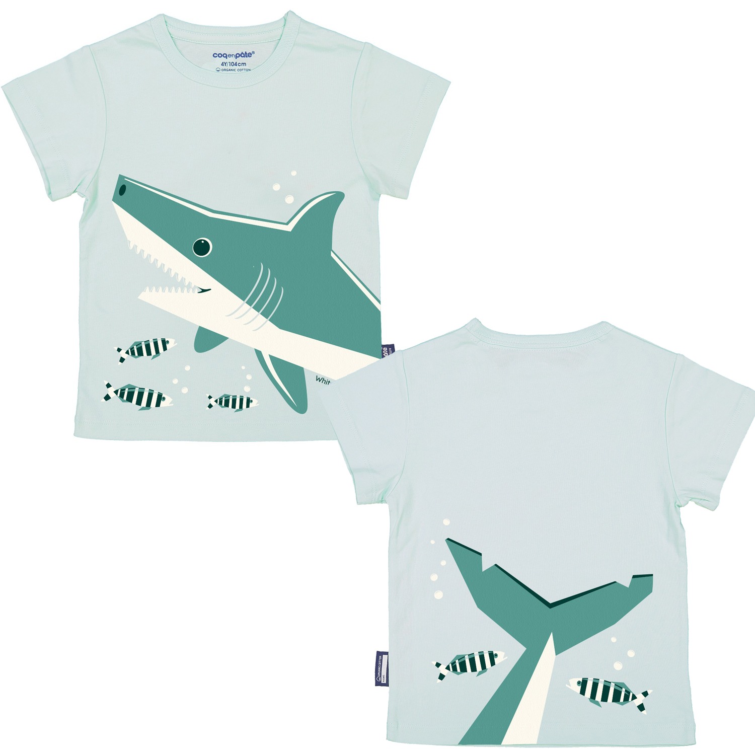 sea animal print t shirt shark by coq en pate