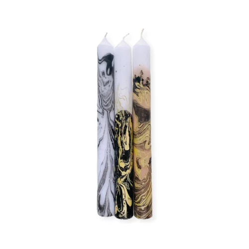 3 candles dip dye marble jupiter by Pink Stories