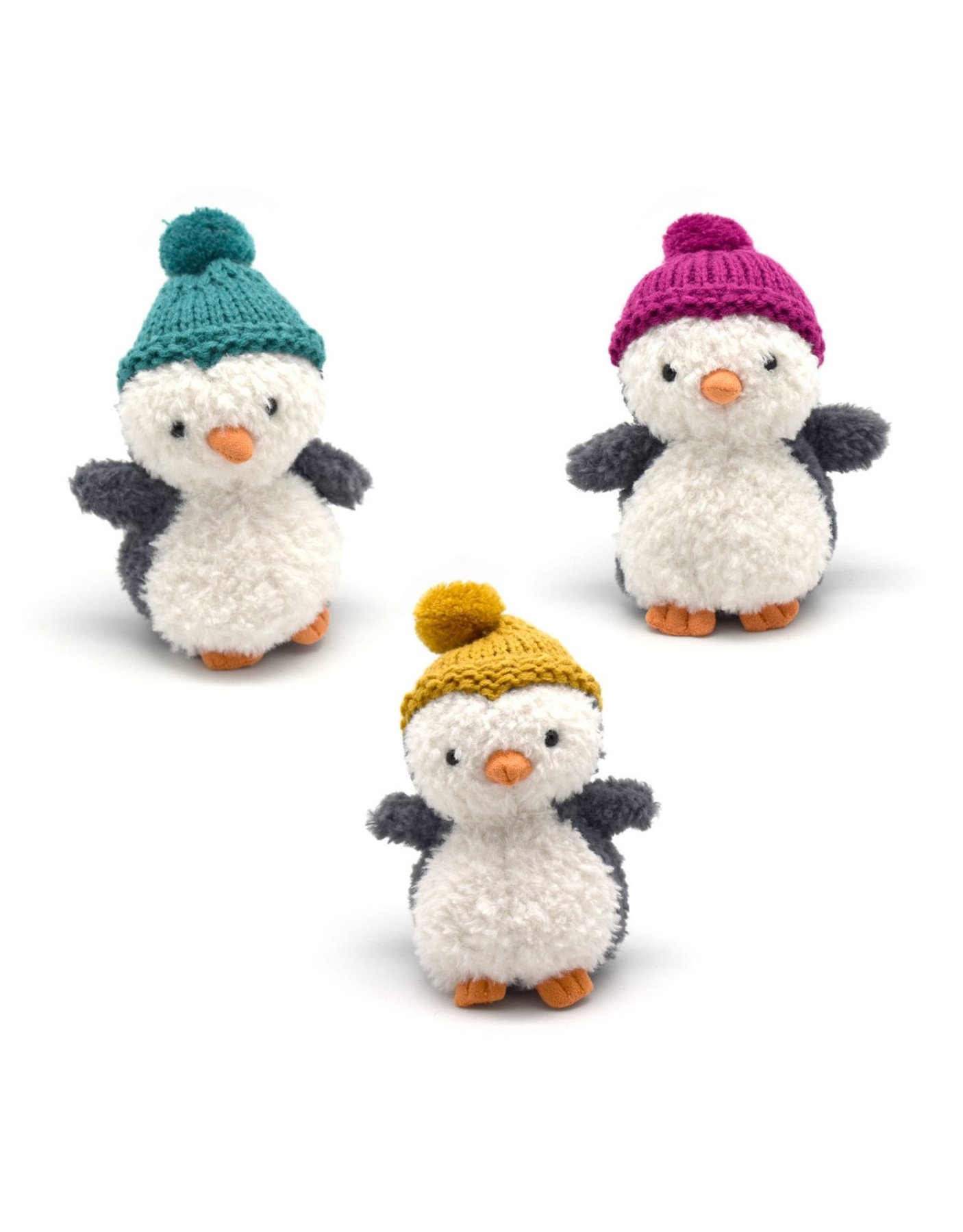 wee winter penguin trio by jellycat