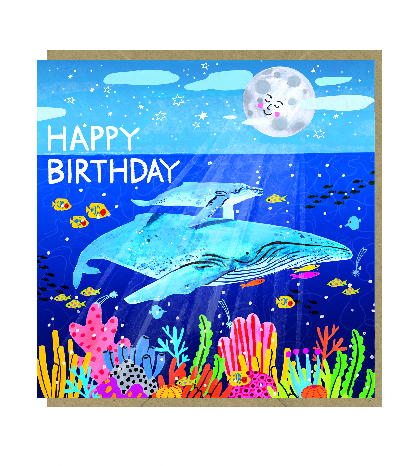 Happy Birthday Whale Card by Buddy & Betty for Earlybird Designs